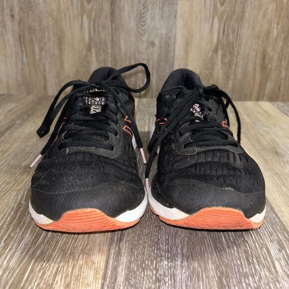 ASICS Women's US Size 9.5 Gel-Cumulus 20 Running Shoes Black Orange Flash Coral - Picture 3 of 12